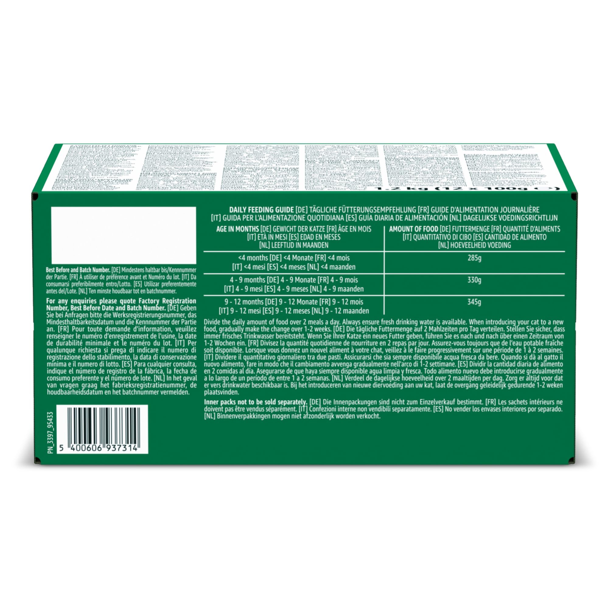 by Amazon Aliment complet pour chatons, Sélection mixte de produits en gelée, 1.2kg (12 sachets de 100g)