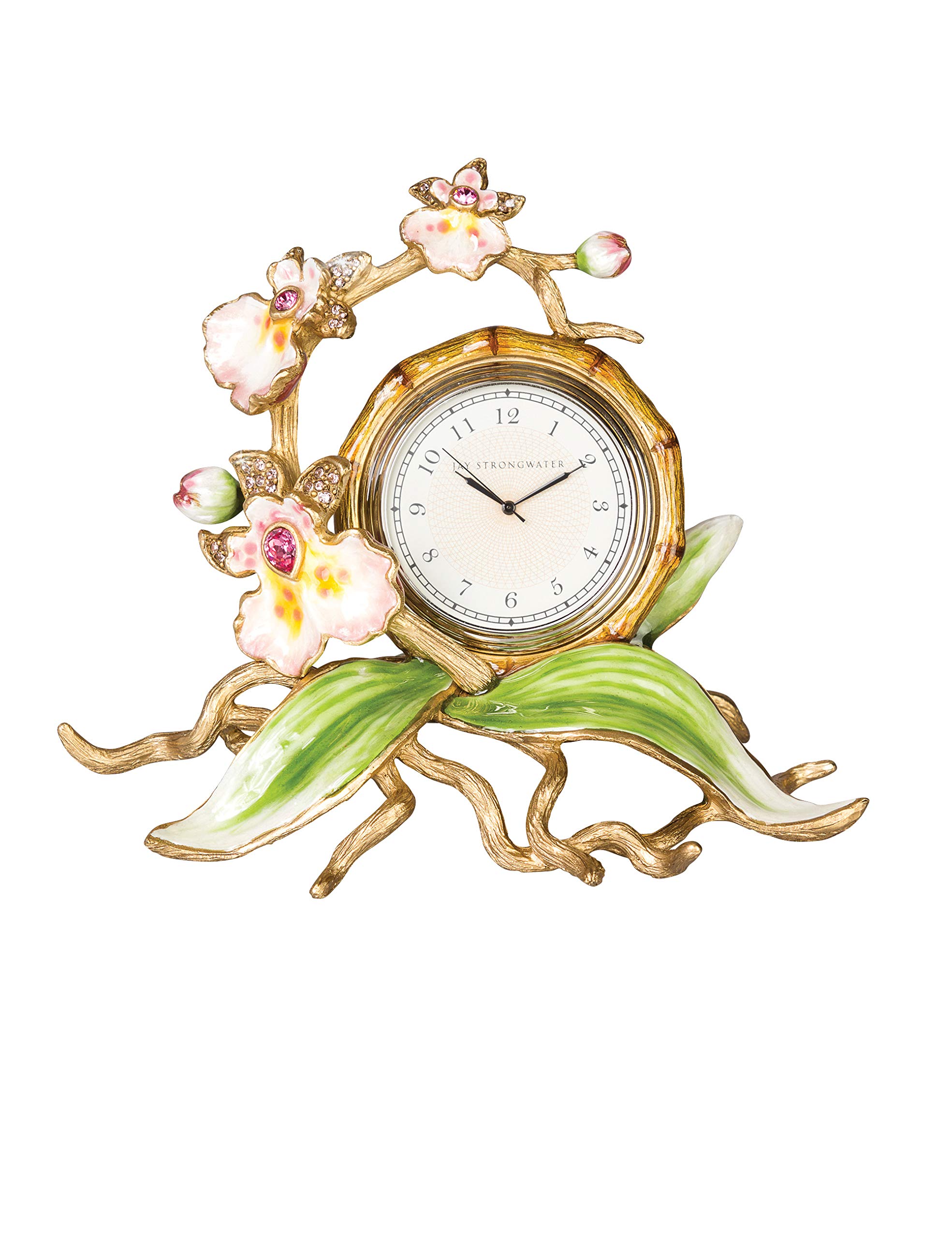 Amazon.com: Jay Strongwater Orchid Clock : Home & Kitchen