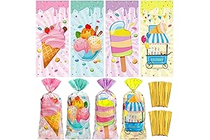 120-Pack Ice Cream Treat Bags: The Perfect Party Accessory