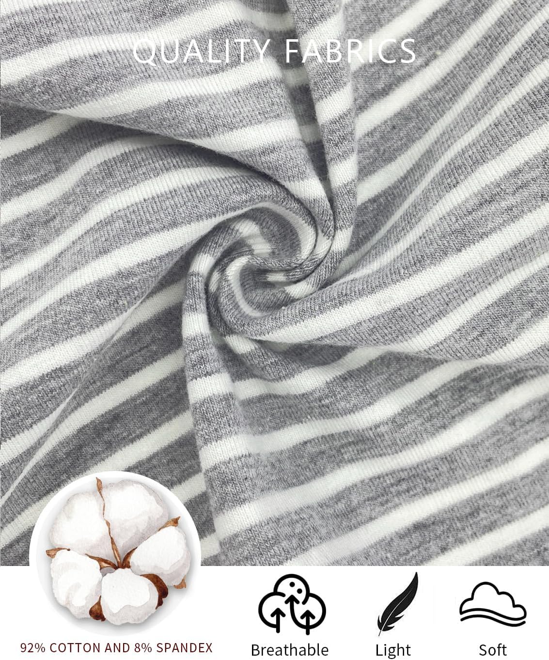 Jimonda Baby Rompers Cotton Baby Boys Baby Girls Short Sleeve Sleepers Pjs Two Way Zipper One-piece Neutral Sleep and Play - Image 4