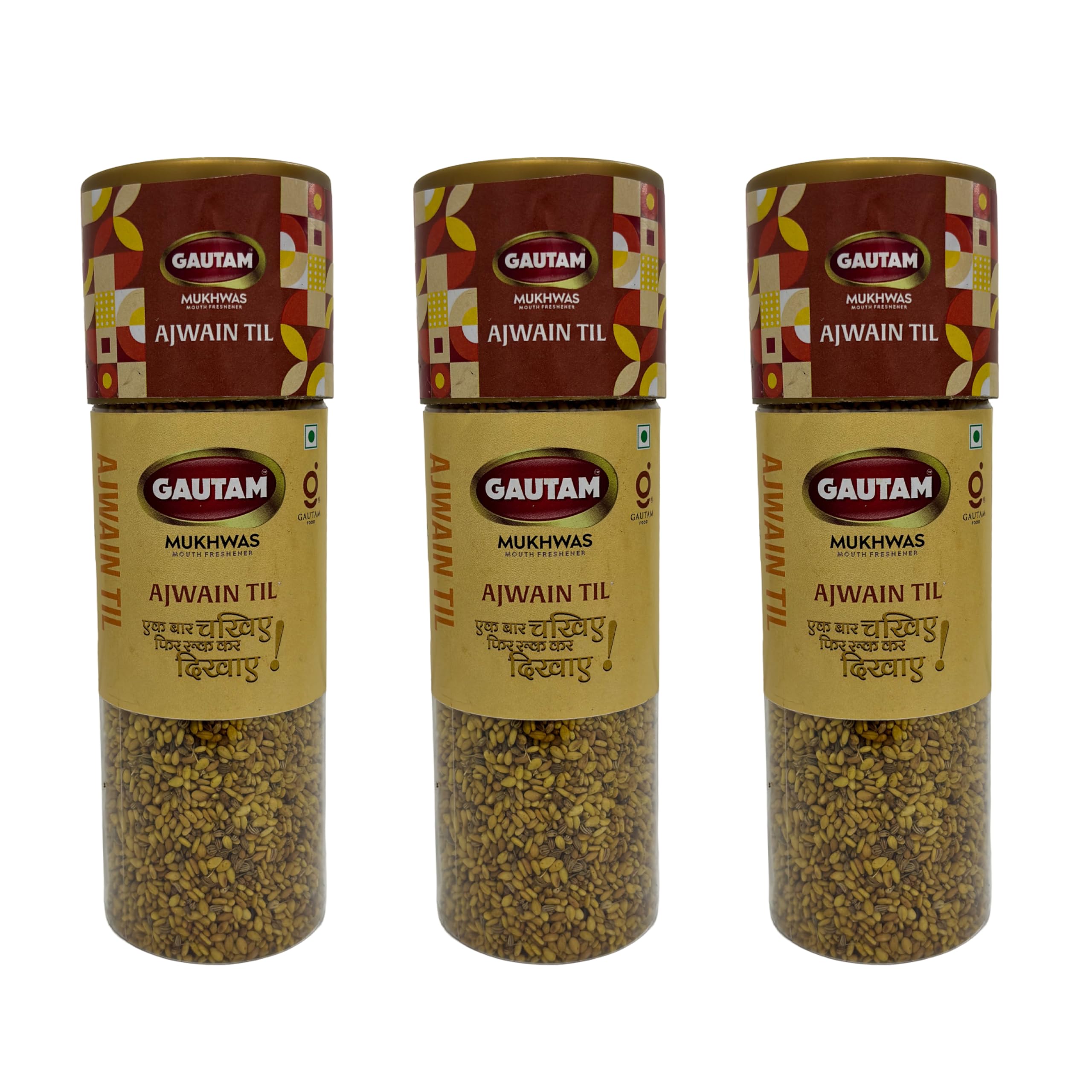 Ajwain Til Mukhwas Combo Pack (Pack of 3 x 120g) | Ajwain & Sesame Seeds Mouth Freshener | Traditional Indian After Meal Mukhwas | Crunchy & Flavorful | 360g Total-image-32
