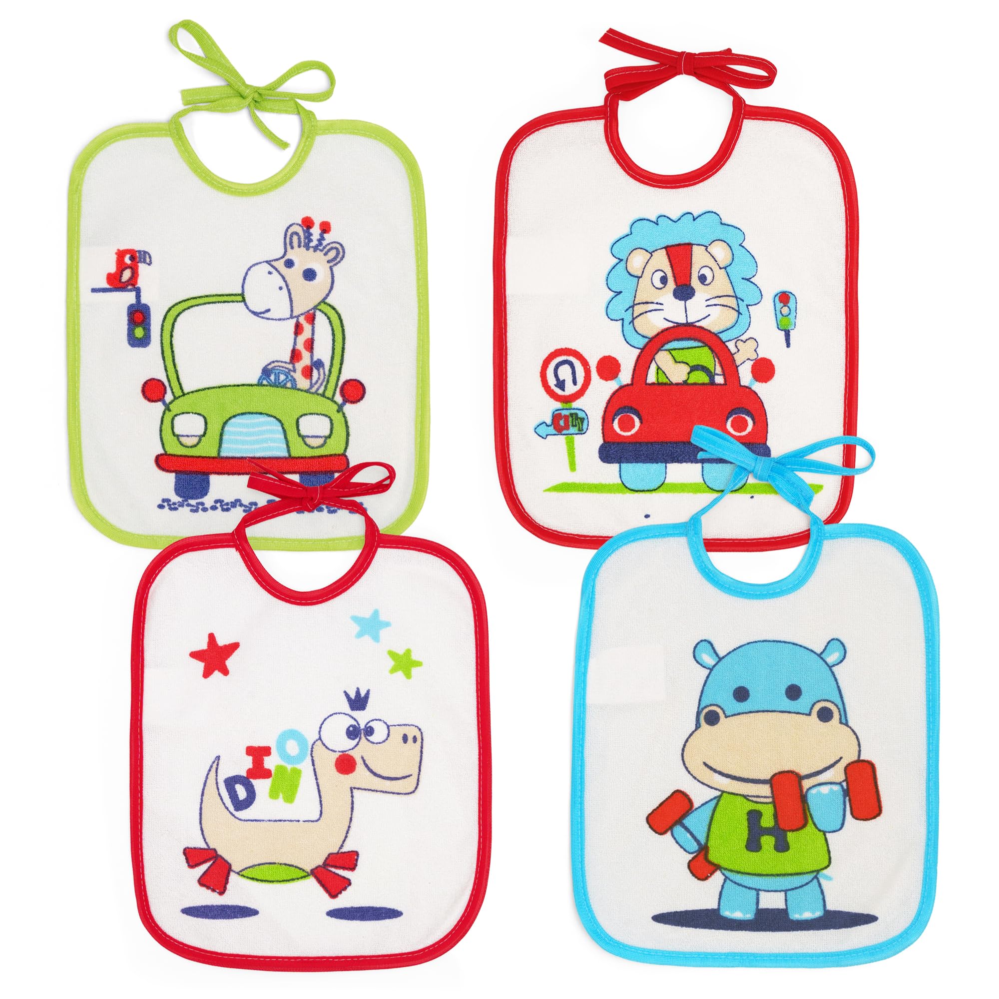 TI-TIN Ti TIN Waterproof Baby Bib with Funny Drawings 19 x 23 cm