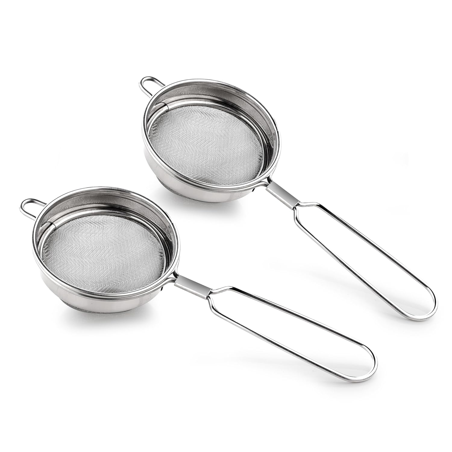 Ganesh Stainless Steel Tea & Coffee Strainer Set (2-Piece)