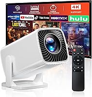 Sainyer Q100 Mini Projector: 4K 1080P Supported, 270° Rotatable Portable Outdoor Movie Projector for Phone, TV Stick, HDMI USB