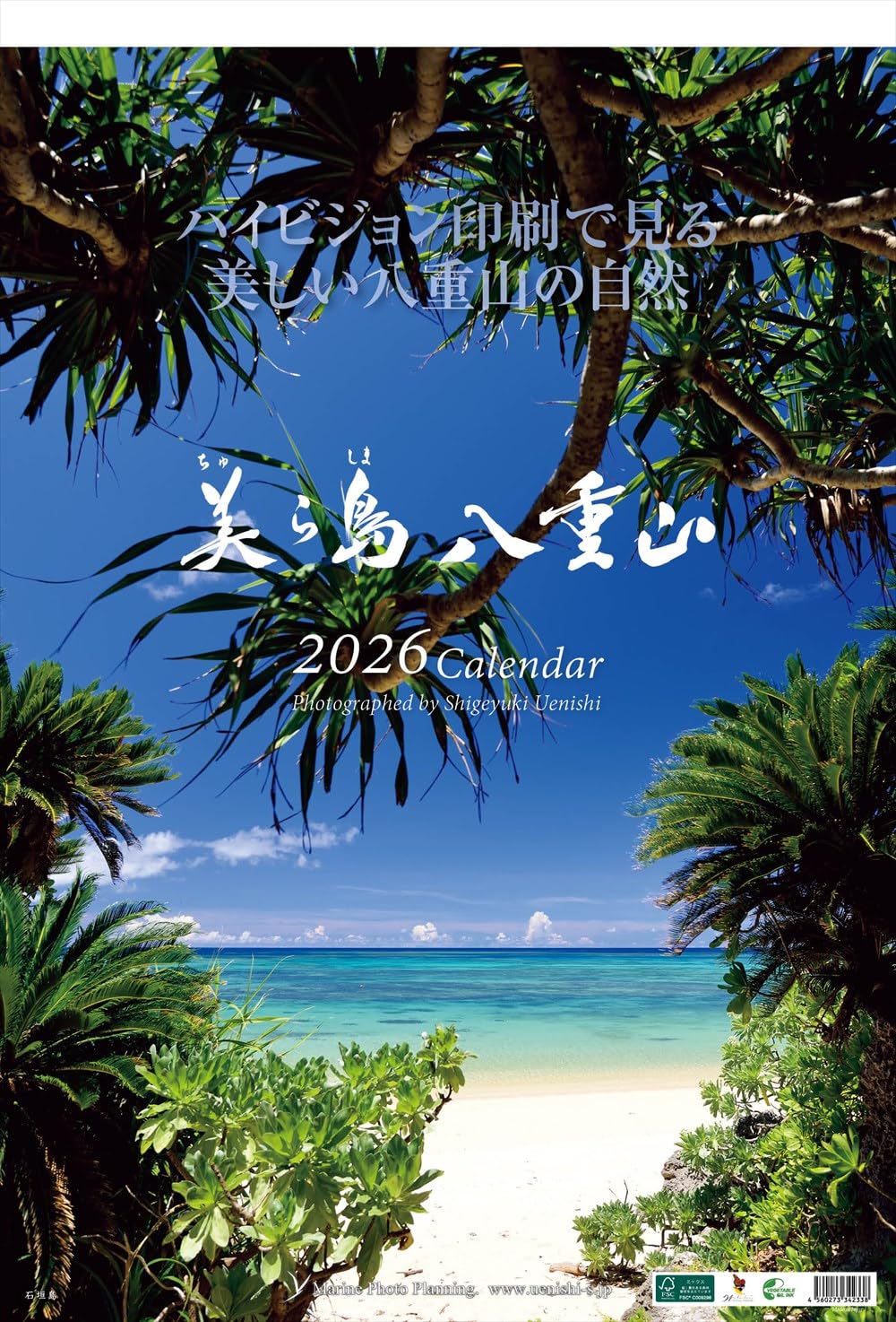 Amazon | カレンダー 2026 壁掛け 海 風景 A2｜沖縄 石垣島など八重山