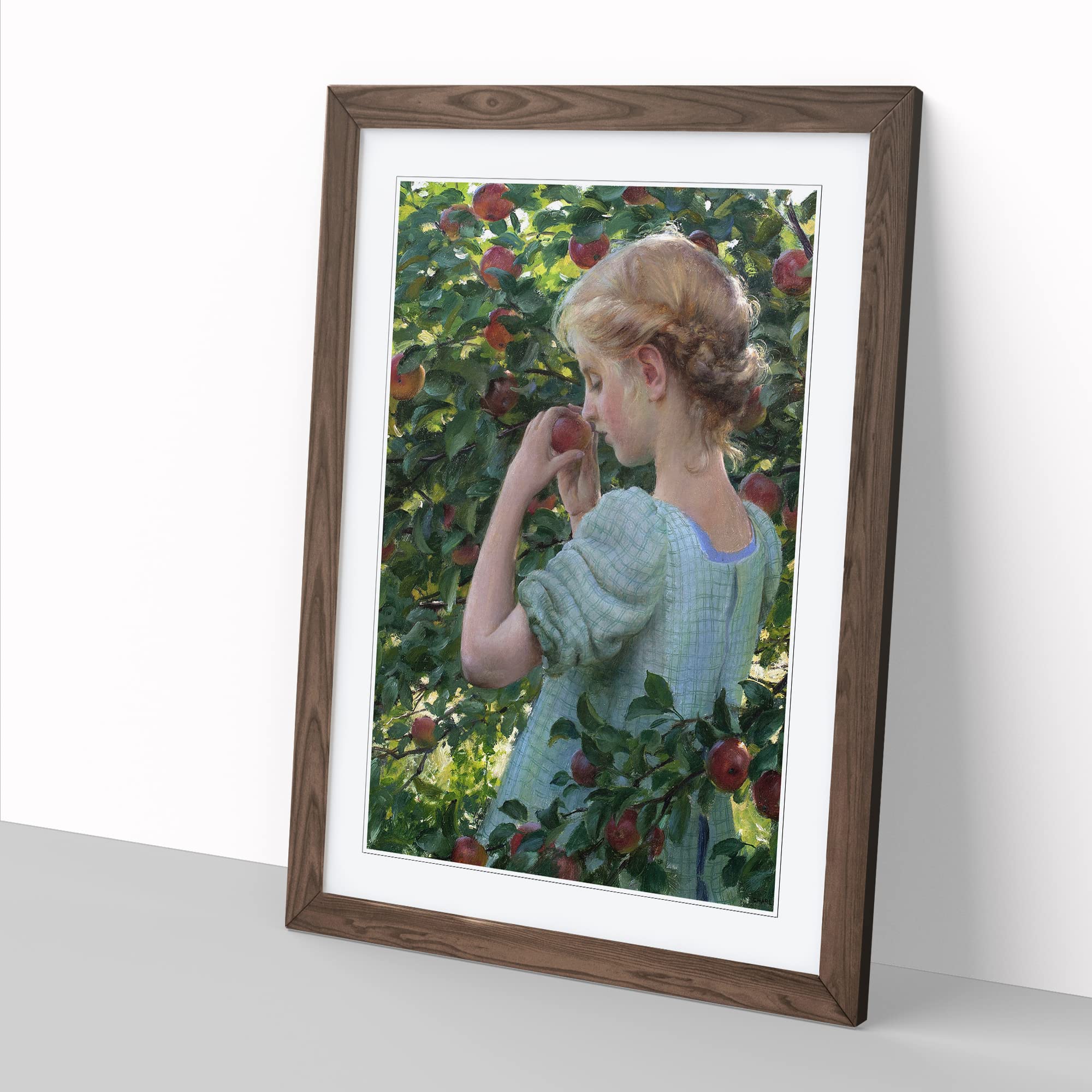 Scent Of The Apple By Charles Curran Classic Painting Framed Wall Art Print - Image 3