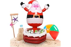 Santa Inflatable Cooler - Your Christmas in July Pool Party Essentials