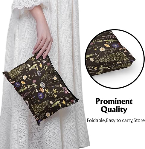 Miniatura 6 de Cafl Bolsa de maquillaje para viajes, artículos esenciales para organizar joyas, bolsa de cosméticos para el cuidado de la piel, neceser con