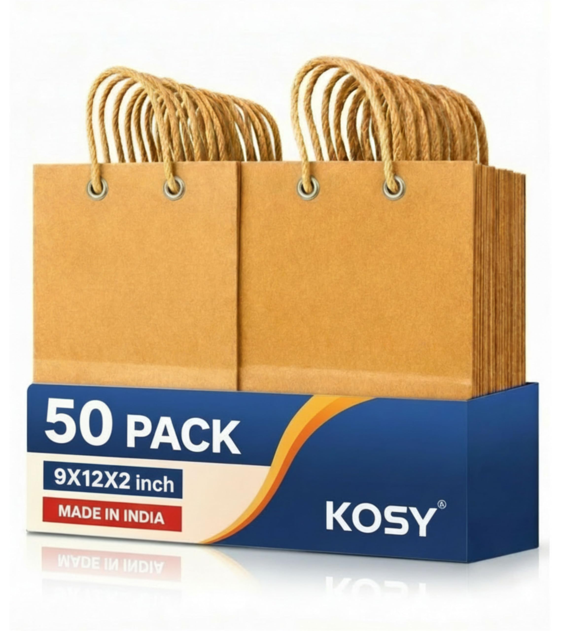 Large Brown Paper Bags - Pack of 50 -13 Large Brown Paper Bags - Pack of 50 -13