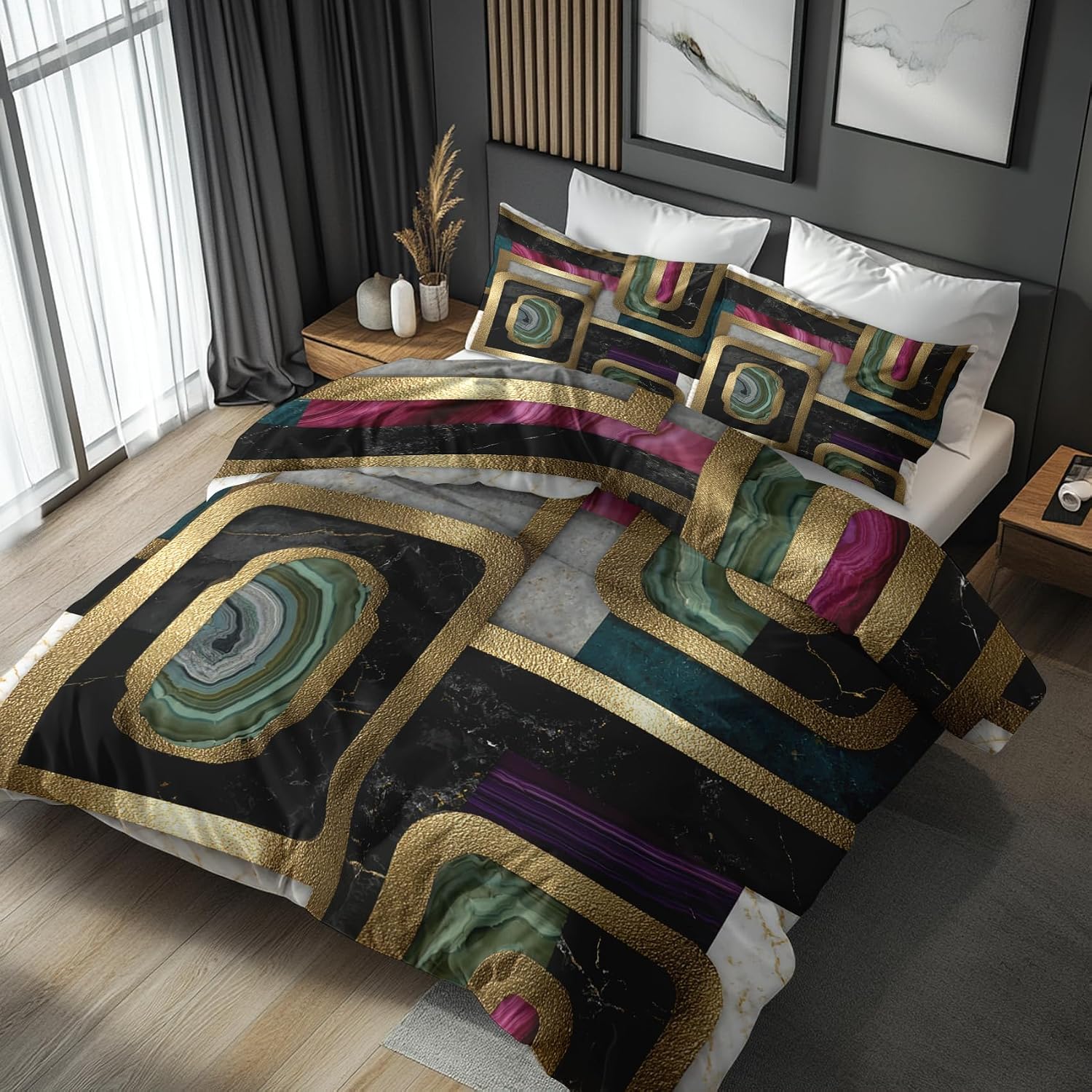 Marble Duvet Cover Twin Size, Bedroom Decor & Gifts