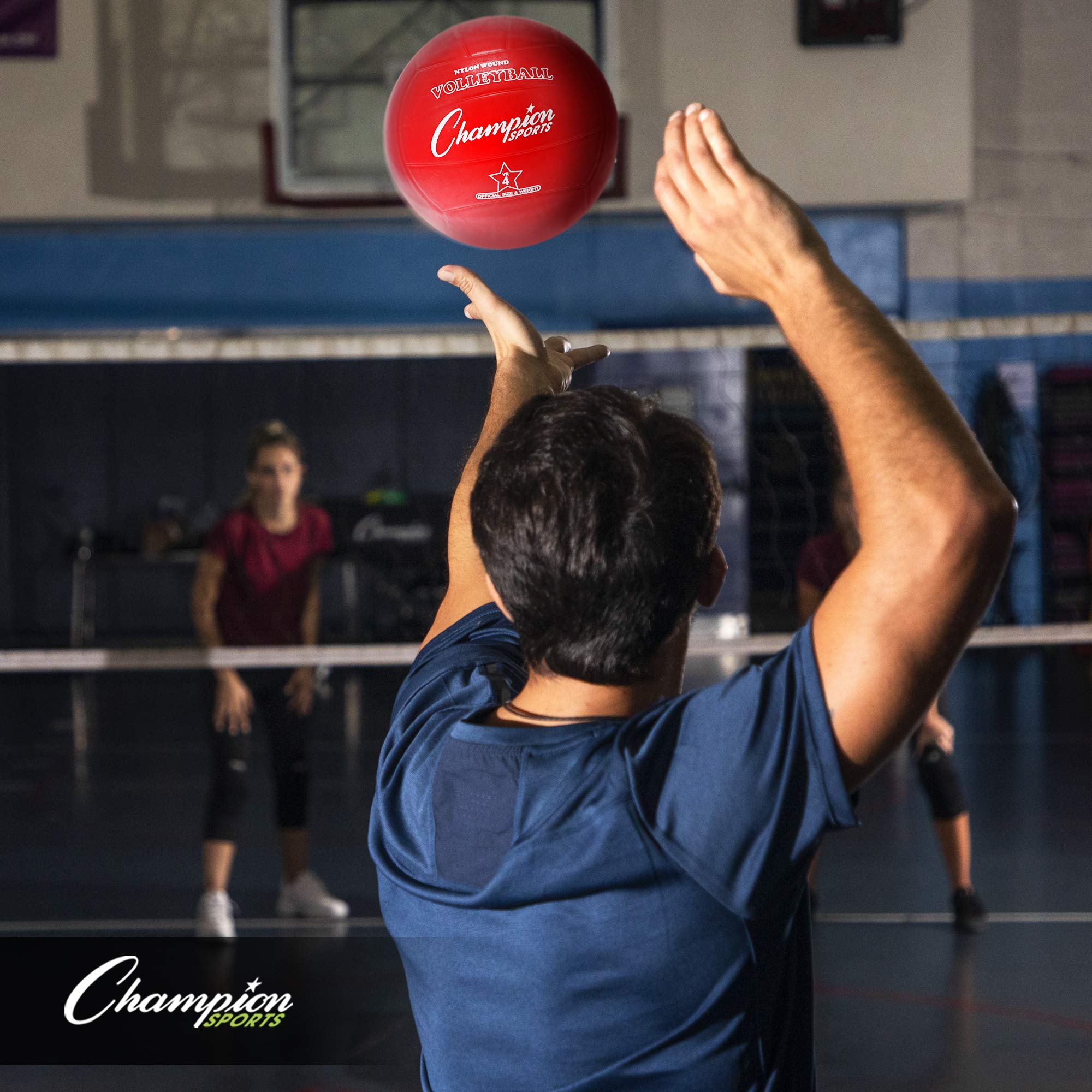 Champion Sports Volleyball, Weiß, Gummi (Einzelball)