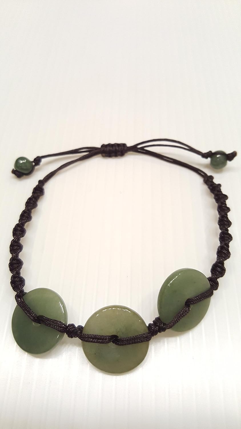 Infinityee888 Green Coin Jade Bead Bracelets Feng Shui for Men, Women Bracelet-BC01 - Image 6