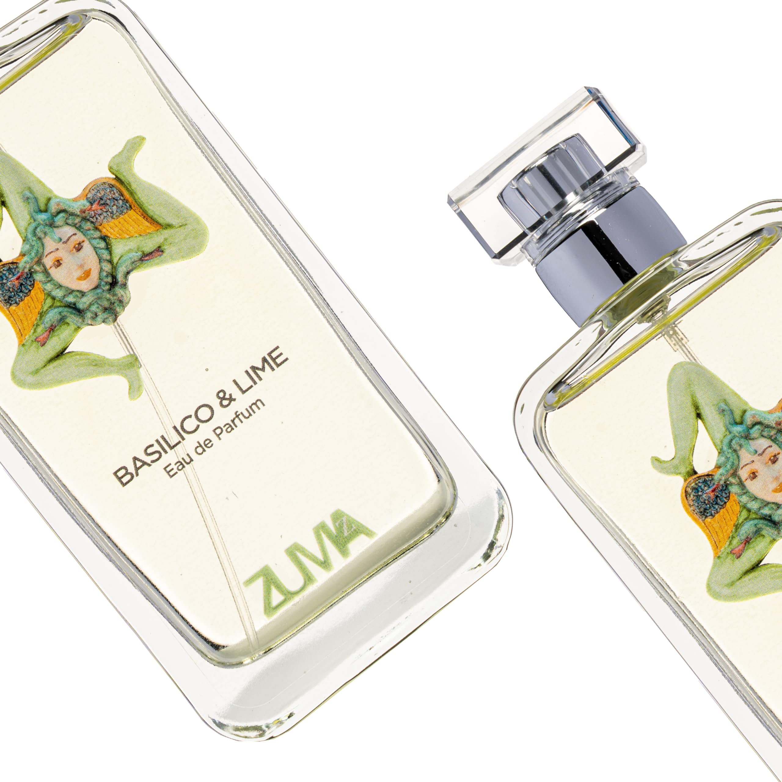 Profumi Zuma - Parfum Basilico & Lime - Eau de Parfum Fragrance Hespéridée en Spray - L'Essence Pétillante de l'Élégance Masculine Made in Italy (Basilico & Lime 100 ml)