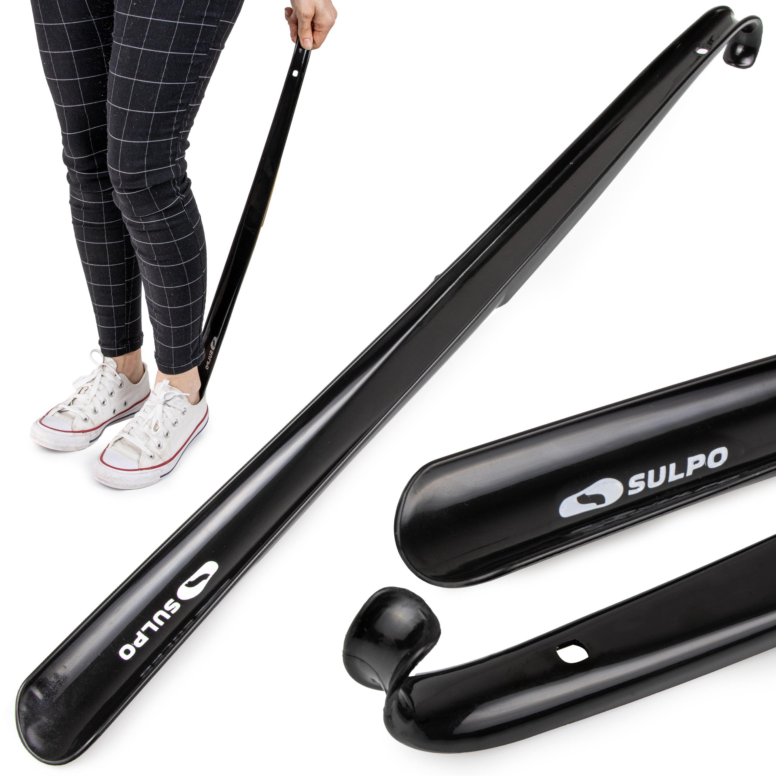SULPO Łyżka do butów plastikowa - Długa łyżka do butów - Solidna i elastyczna - Z otworem do zawieszenia - Shoehorn - 58 cm / 1 sztuka