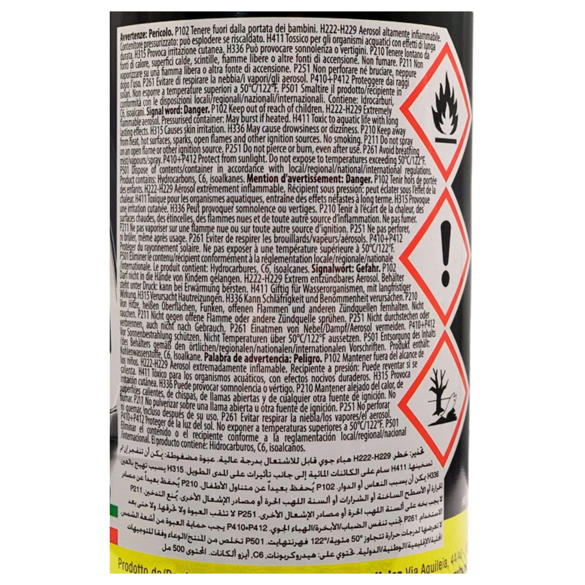 FEI FAN Lucidante Effetto Bagnato per Gomme Extreme Black Super Brillante, Lunga Durata e Resistente all'Acqua. Nero Estremo per Le Gomme 500ml (2 Spray)
