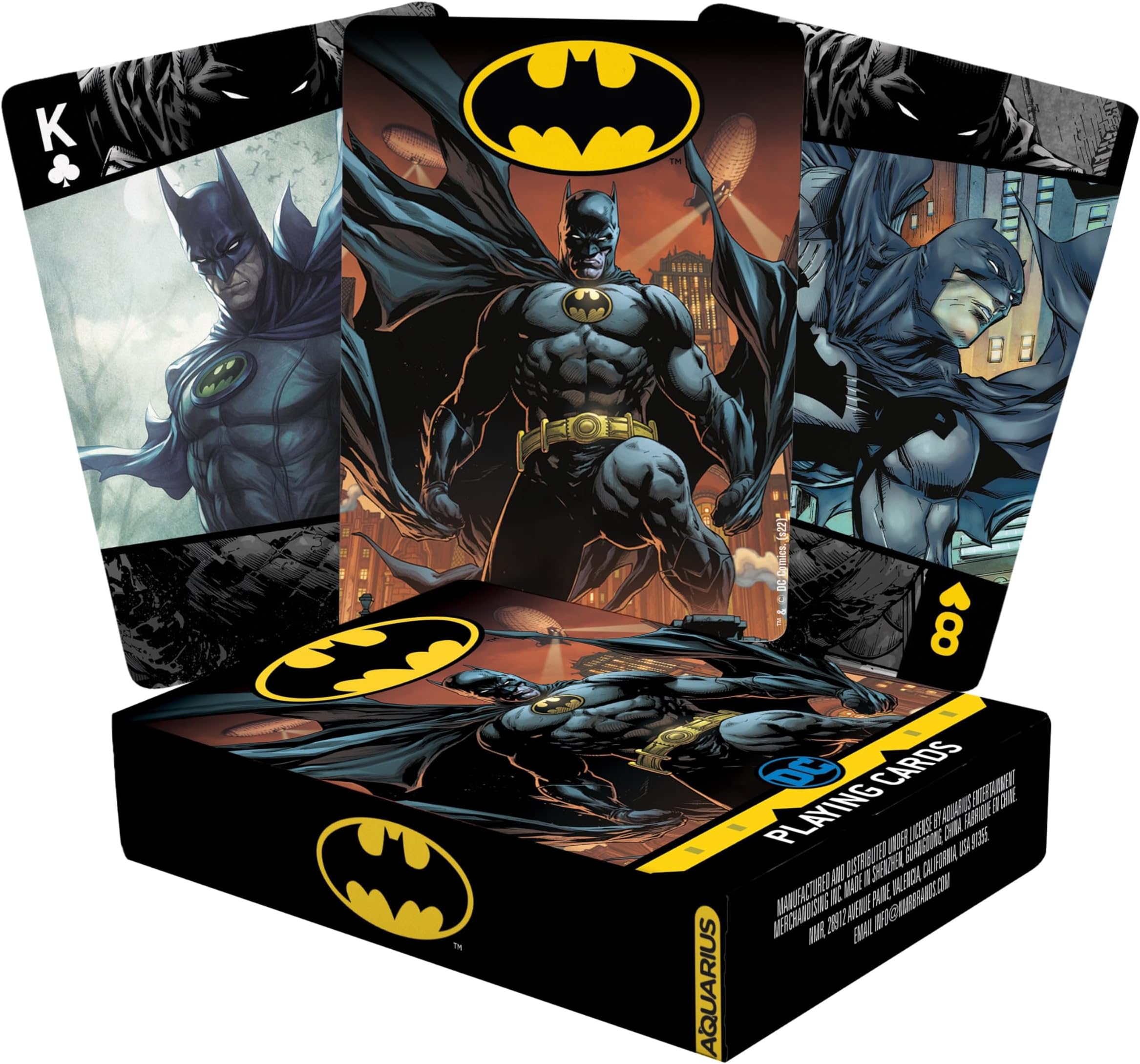 AQUARIUS DC Comics Batman Playing Cards ââ‚¬â€œ Batman Themed Deck of Cards for Your Favorite Card Games - Officially Licensed DC Comics Batman Merchandise & Collectibles