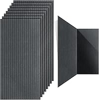 Vista 9 de Paquete de 10 Paneles de Pared Insonorizados Color Camello Despegar y Pegar Paneles Acústicos Grandes, 47"x24"x0.4" Panel de Pared de Espuma