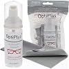 OptiPlus 2 oz. Gel Lens Cleaning Kit | Anti-Reflective Gel Lens Cleaner and Dual-Purpose Microfiber Cloth | Streak-Free Glasses Cleaner