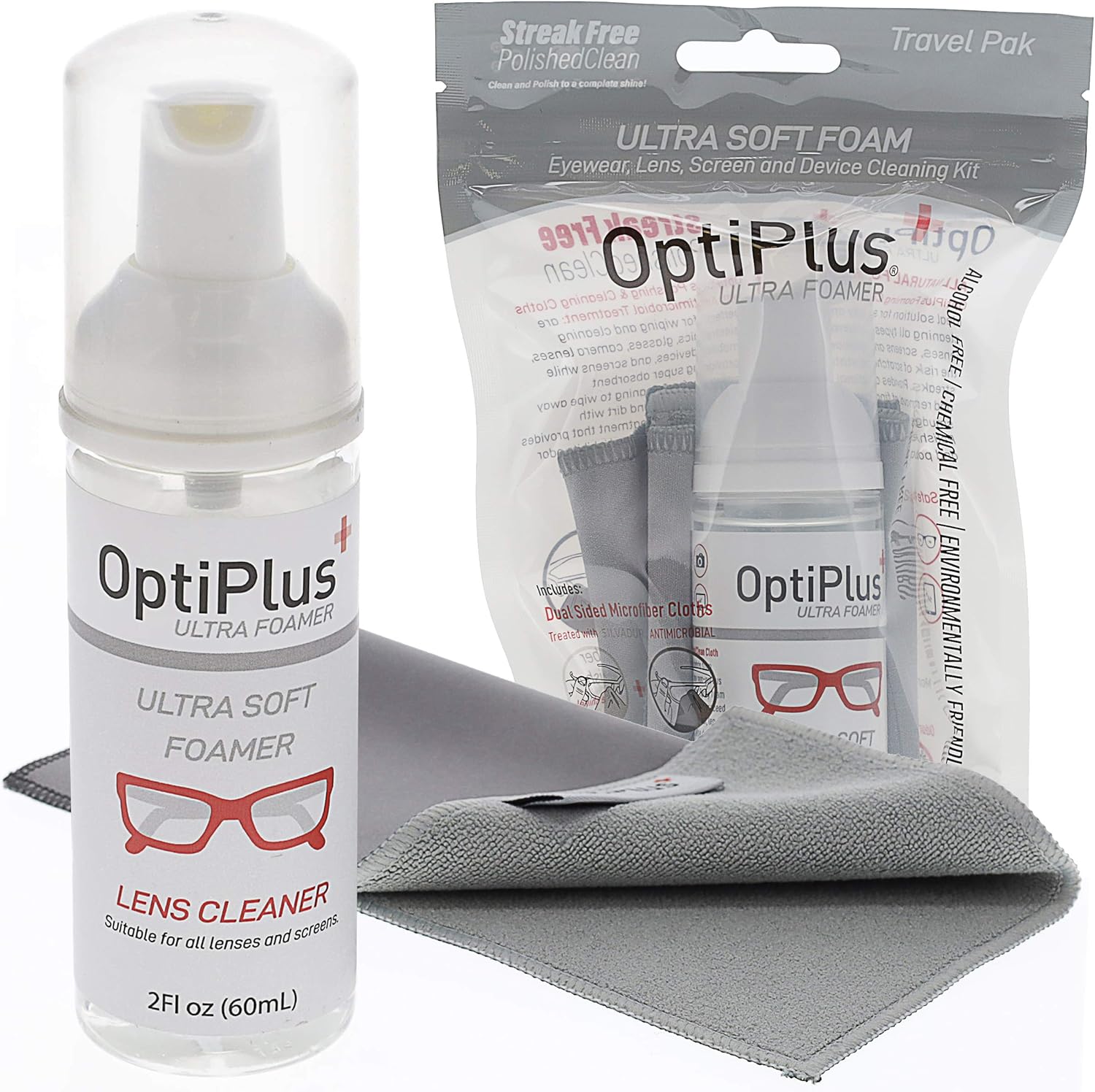 OptiPlus Ultrasoft Foam Lens Cleaner and DualPurpose