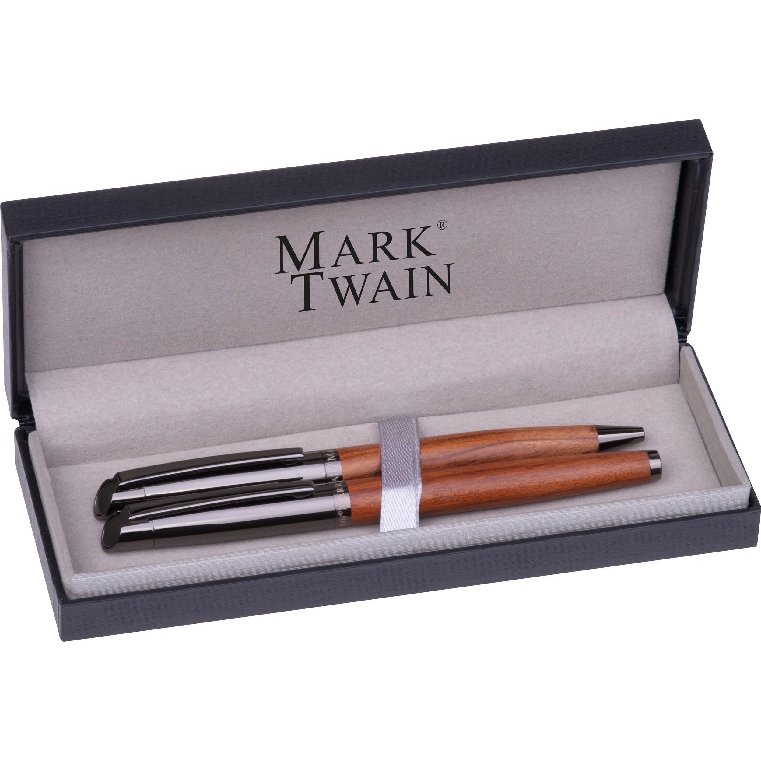 Mark Twain Schreibset KATRINA aus Holz mit Gravur & Geschenkbox