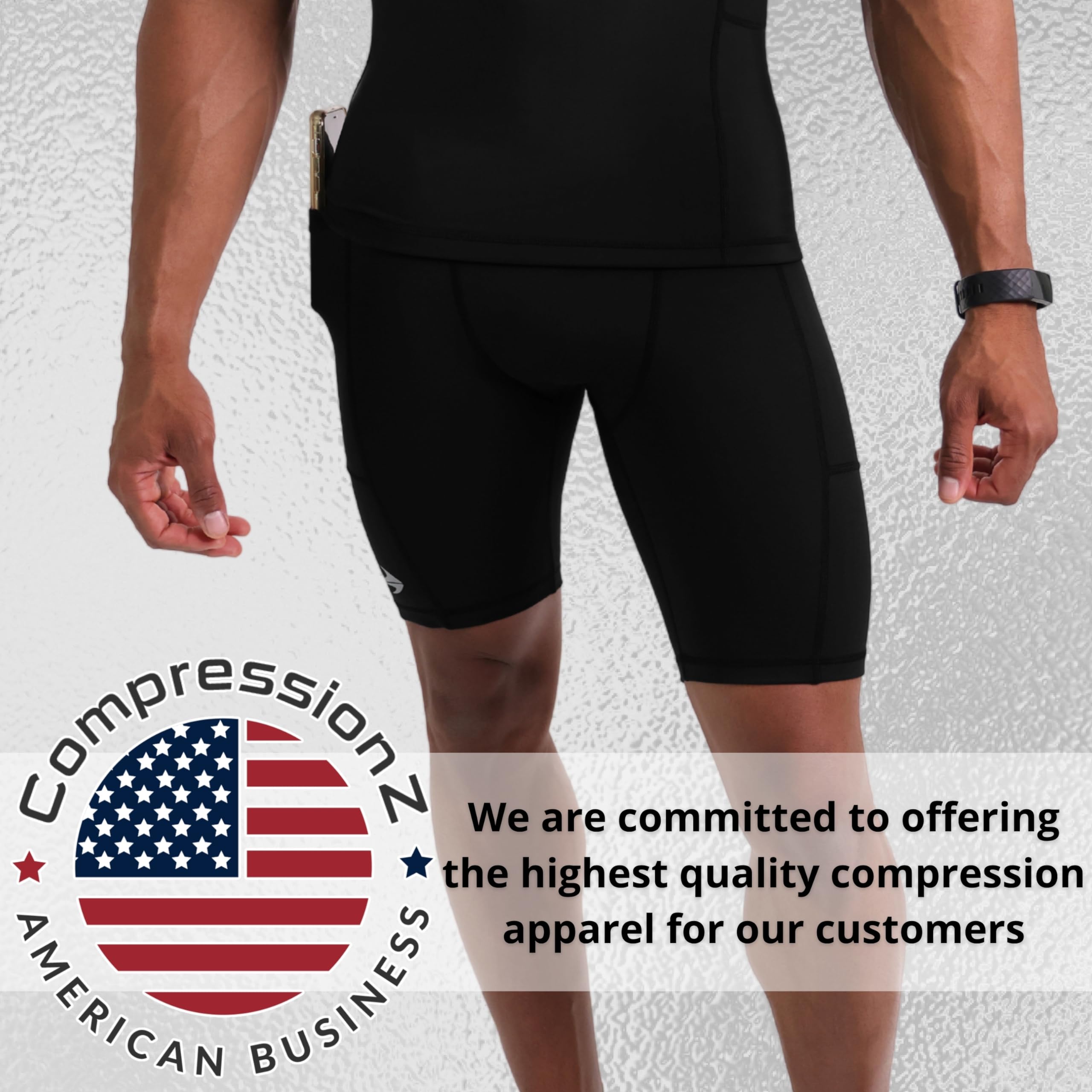 Snapklik.com : Mens Compression Shorts Workout & Training Performance ...