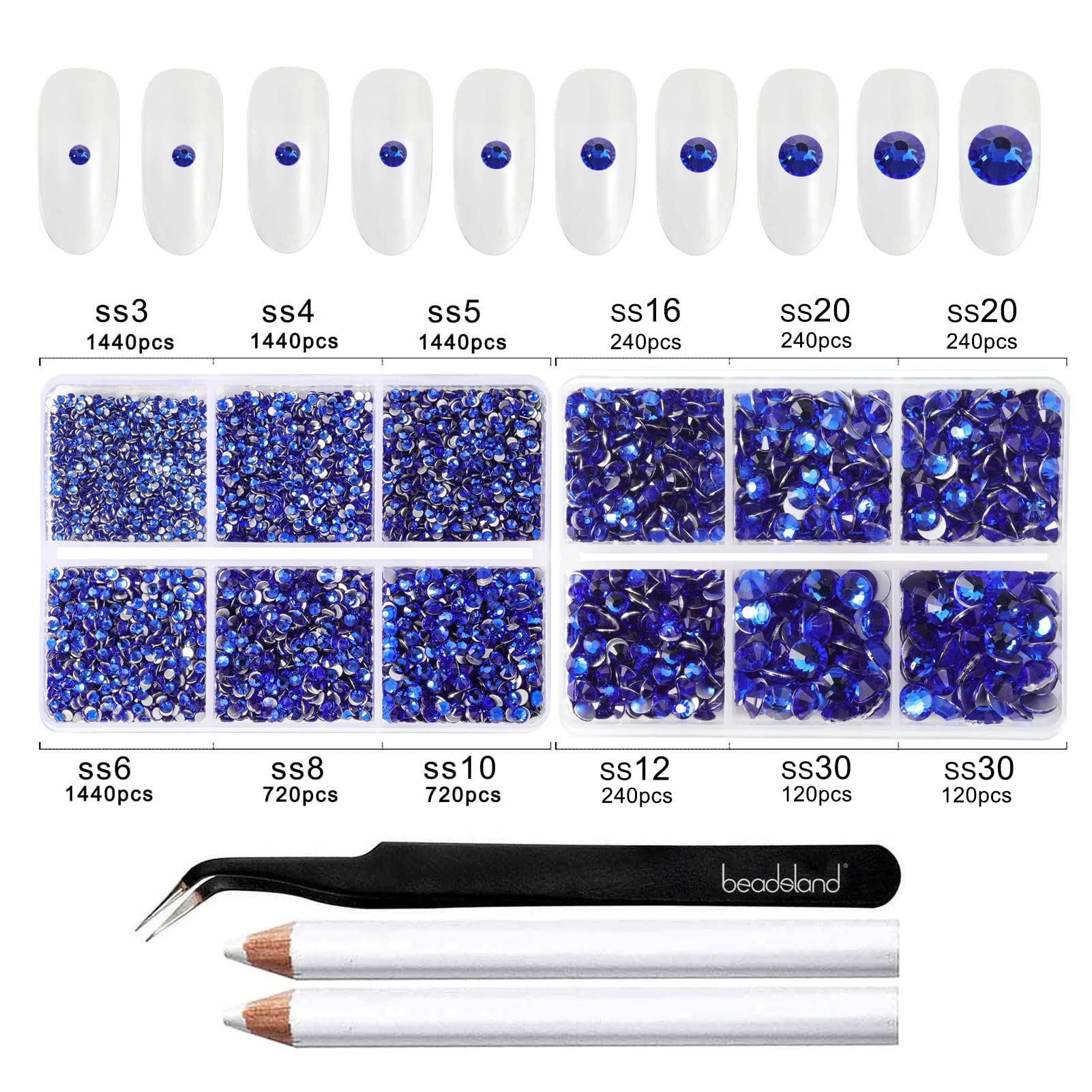 Beadsland 8300PCS Flatback Rhinestones - Image 3