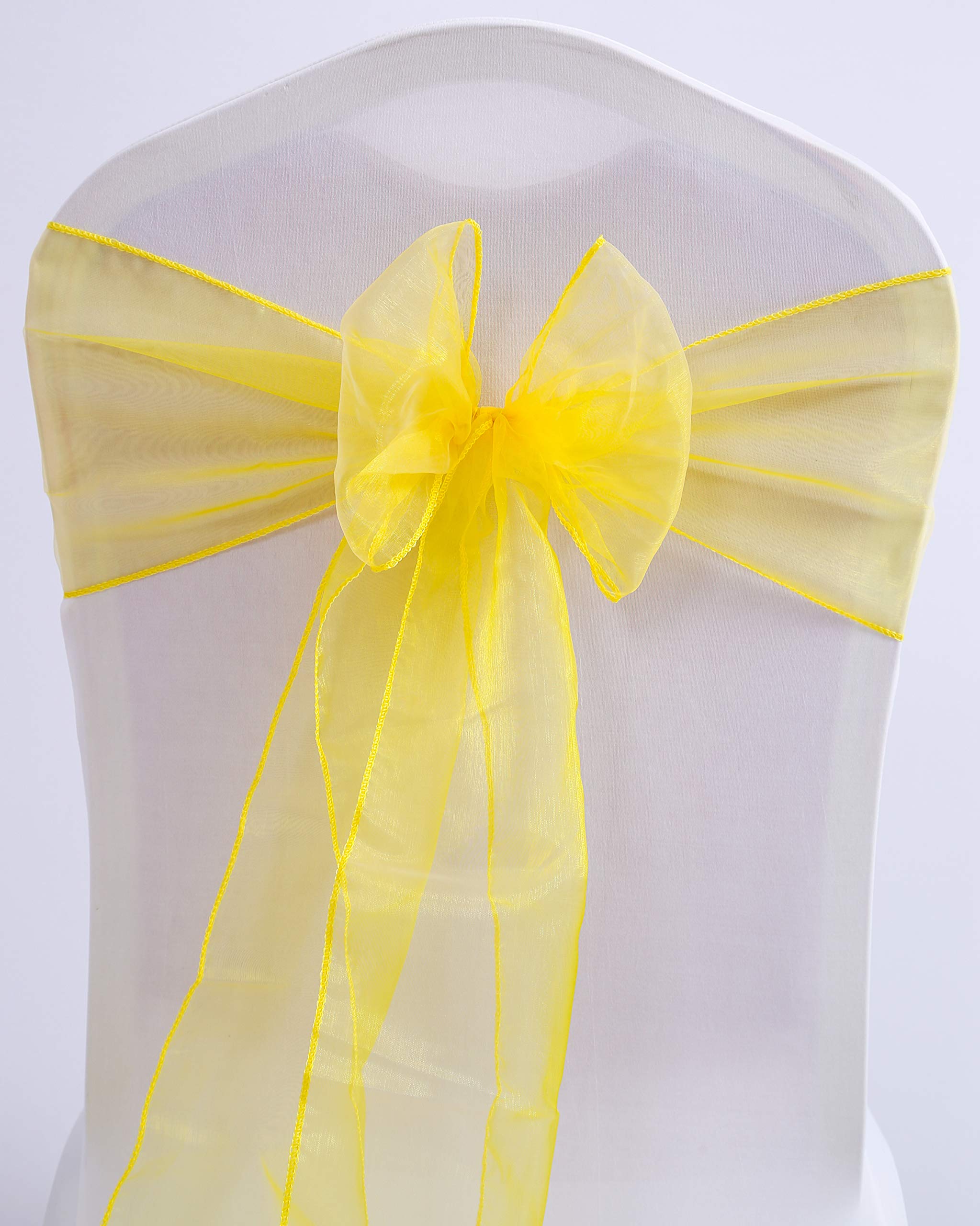 Namvo 10 Lazos de Organza para sillas de Bodas, Fiestas y cumpleaños
