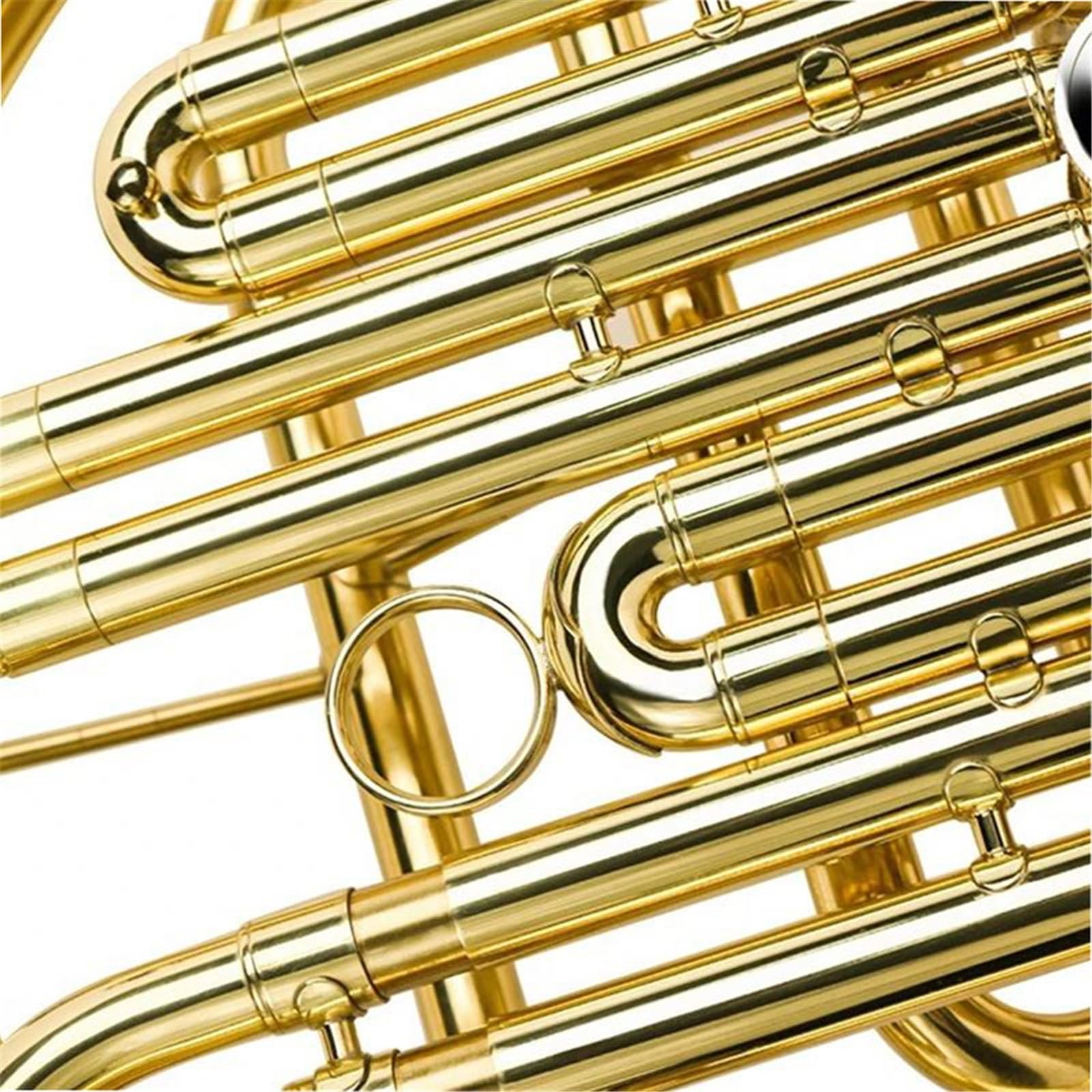 Róg francuski Metalowy płaski klucz B przenośny francuski róg początkujący profesjonalny instrument muzyczny