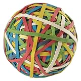 Acco A7072155 Rubber Band Ball, Approximately 275 Rubber Bands, Assorted, 3 1/4 in – view 1