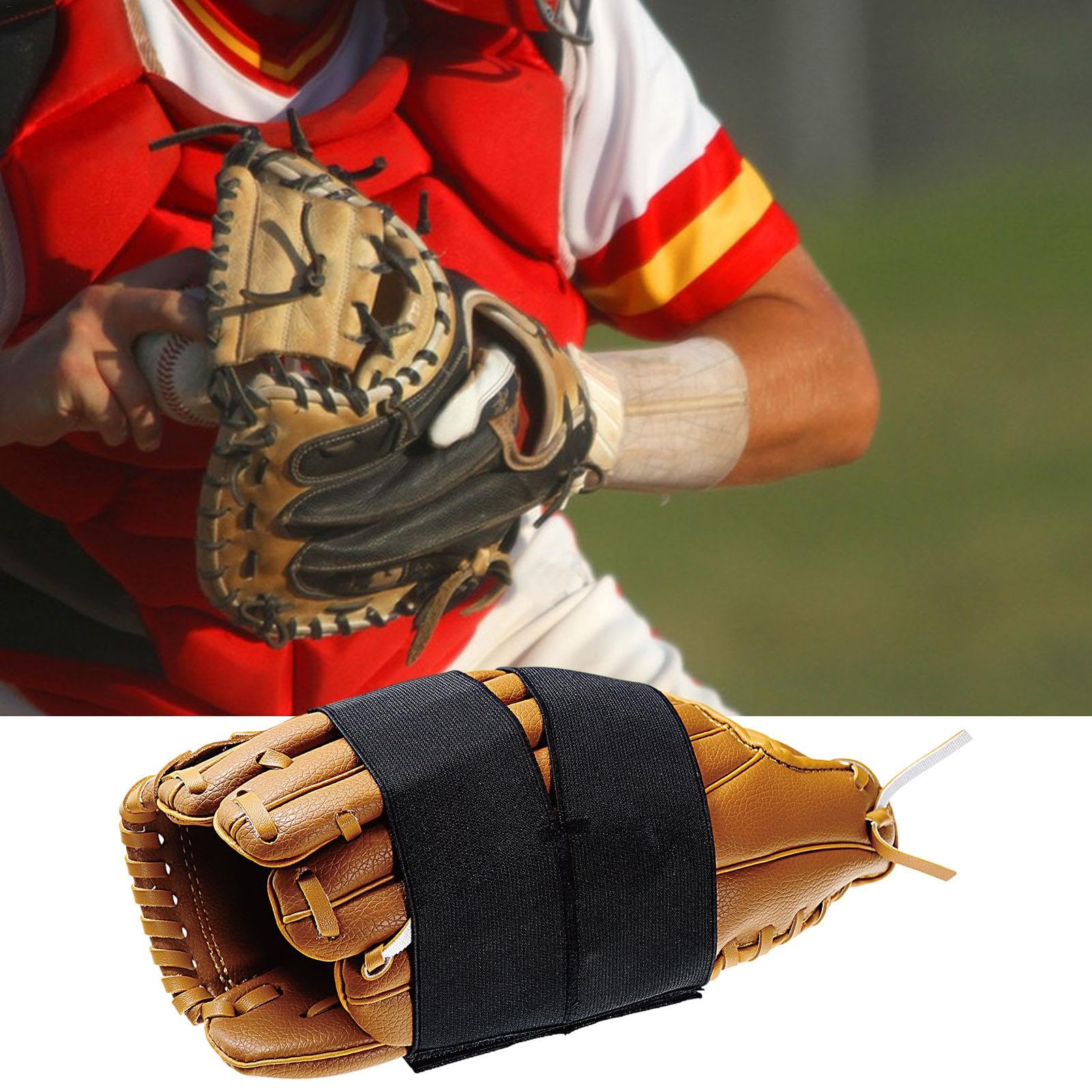 Enveloppe de de baseball, enveloppement élastique pour gants de softball, gants noirs pour fixer et façonner les gants, accessoires doux pour joueurs de baseball et de softball