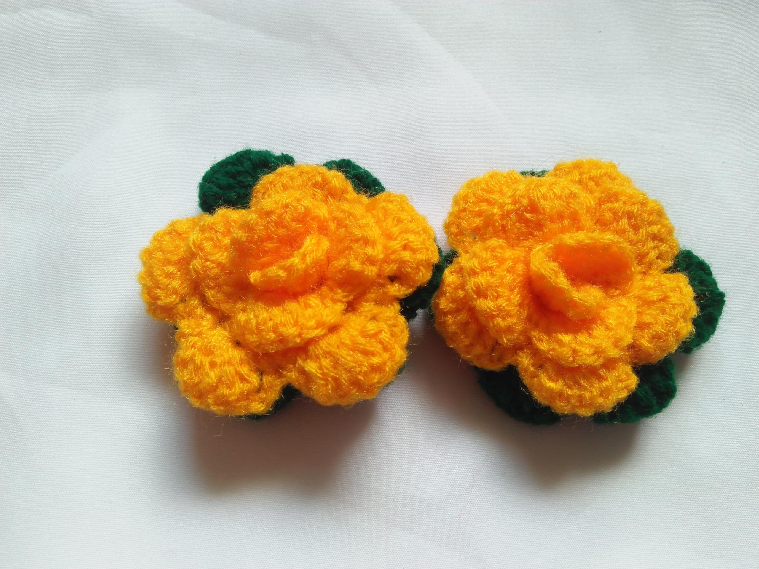 Crochet Flower | Rose Handmade Crochet Flower Multicolor | Size -4.5cm | Combo of 10| Handmade by Zealza (Multicolor 2)
