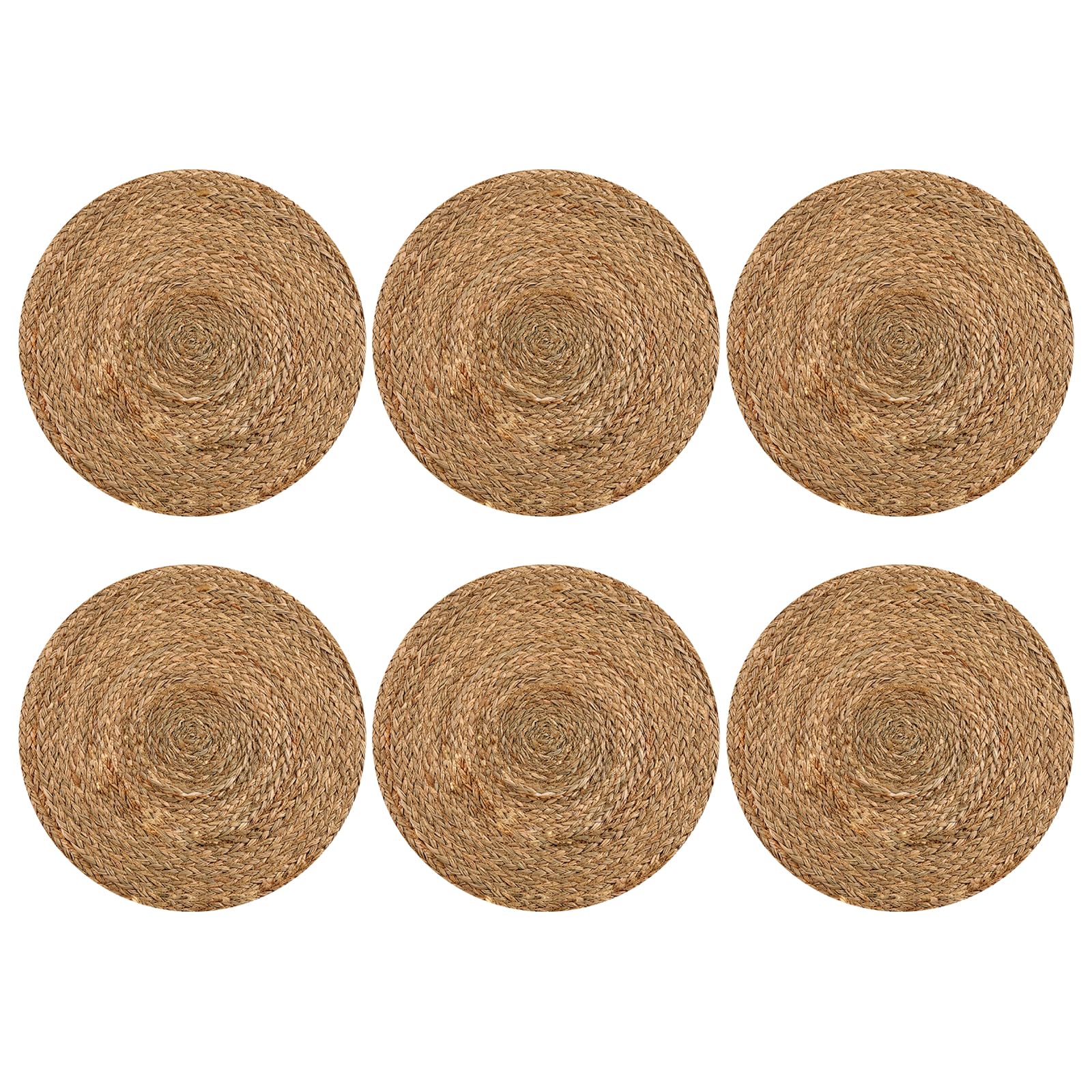6Pcs Japanese Styles Place Mats Decorative Handwoven Placemat Table Mats Decorations for Outdoor Parties Wicker Placemats Set