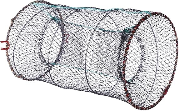 Amazon Lioobo 漁具 魚捕り網 魚網 お魚キラー 折り畳み式 かご かご ウナギ アナゴ タコ エビ カニ 小魚 などを一網打尽 直径25cm Lioobo ネットアクセサリー