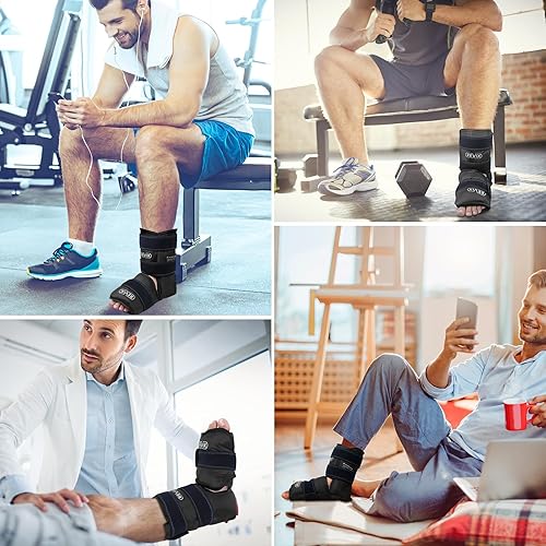 Miniatura 7 de REVIX Bolsa de hielo XL para tobillo para hinchazón y resfriado, alivio del dolor de pies, bolsa de hielo en el talón para lesiones, gel