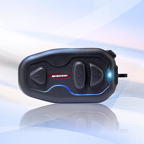 Salut - Auriculares de intercomunicación Bluetooth para motocicleta, sistema de comunicación de casco, altavoz impermeable, auriculares de