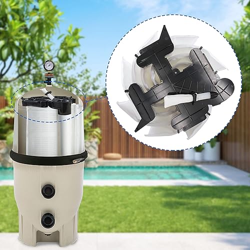 Miniatura 3 de 59000400 Colector superior con reemplazo interno de purga de aire para Titan Vertical Grid Pool o Spa D.E. Filtro, pieza de posventa