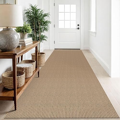 Miniatura 75 de IOHOUZE Alfombra lavable de 3 x 8 pies con parte trasera de goma antideslizante para pasillo ancho para pasillo de entrada, alfombra de cocina