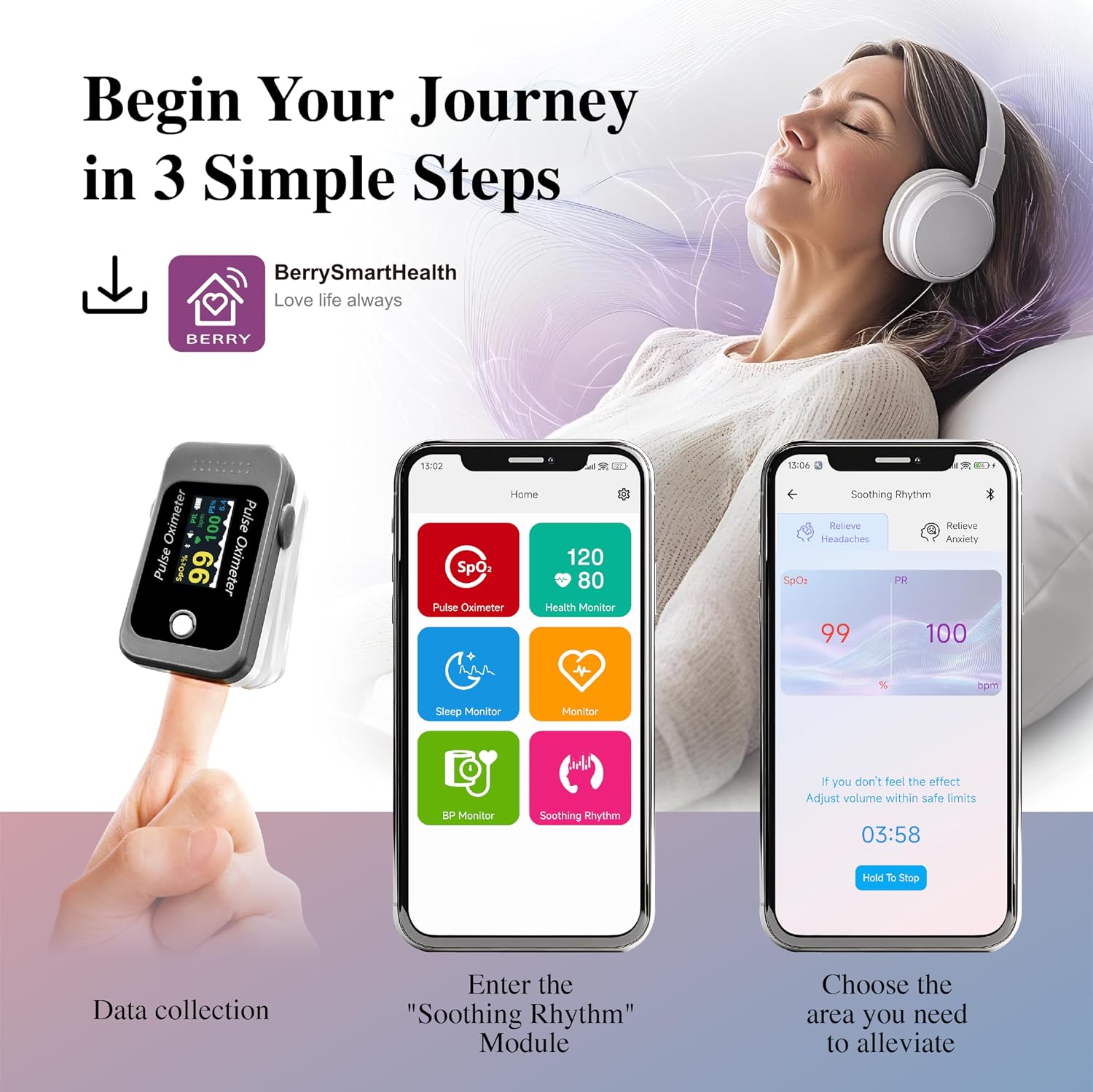 Mindful Melodies: Personalized Bio-Soothing System, Sleep Music Therapy, Relieve Migraines,Real-Time Audio Sessions for Deeper Relaxation & Focus