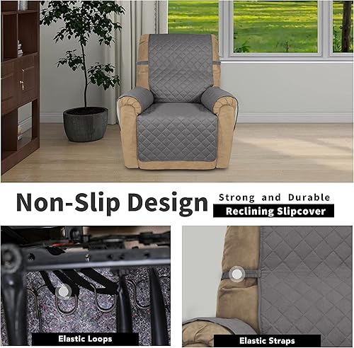 Miniatura 1124 de Easy-Going - Funda reversible para sofá, resistente al agua, con varillas de espuma y correas elásticas, protector de muebles para mascotas y perros