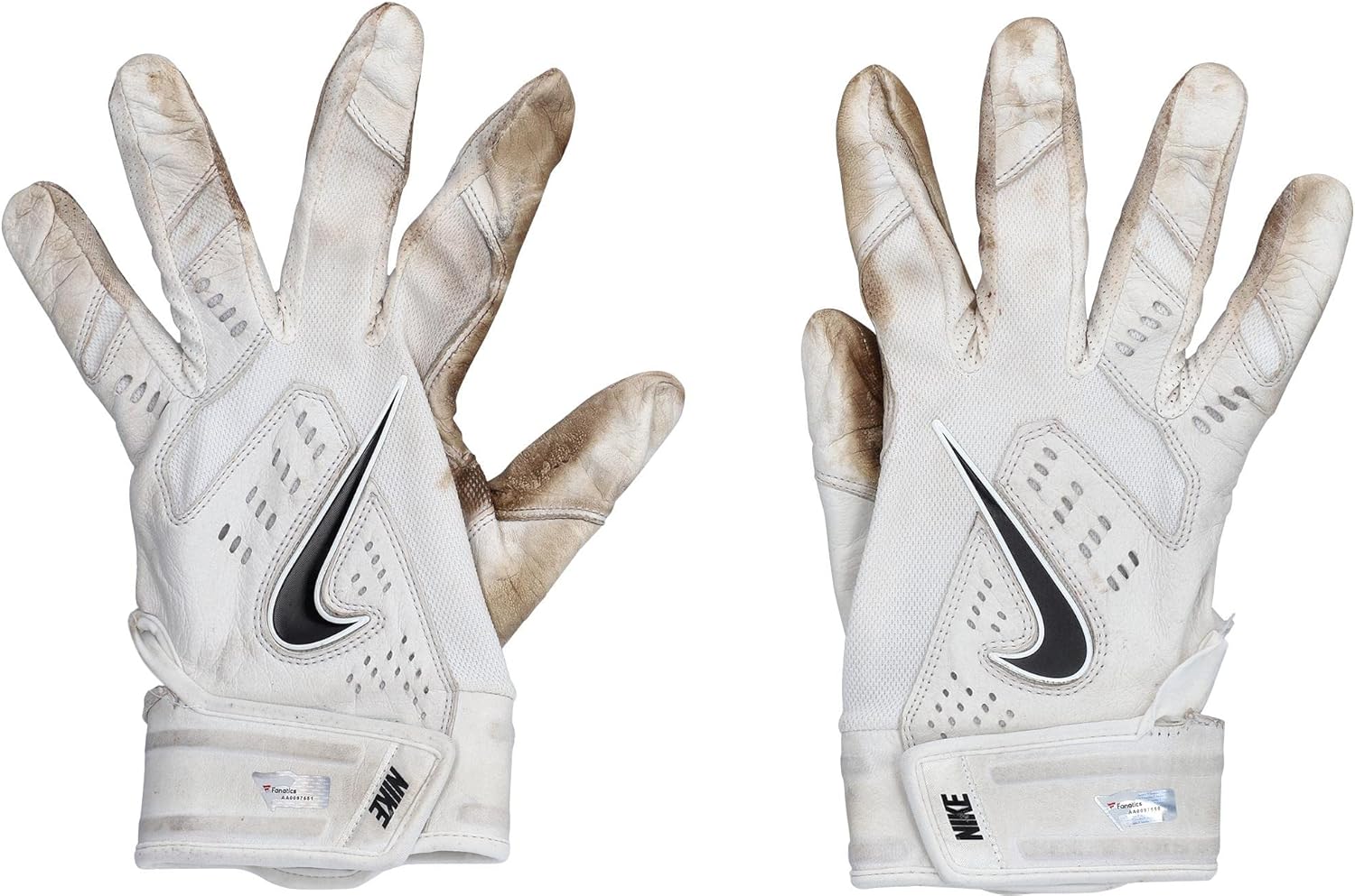 Aaron Judge New York Yankees GameUsed White Nike Batting Gloves from