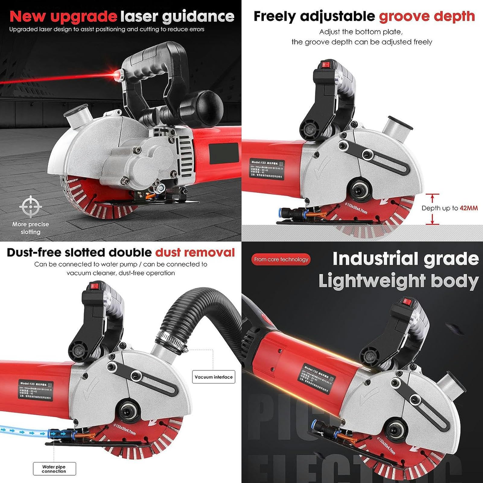 Machine électrique pour couper la brique, le granit, le marbre et le béton