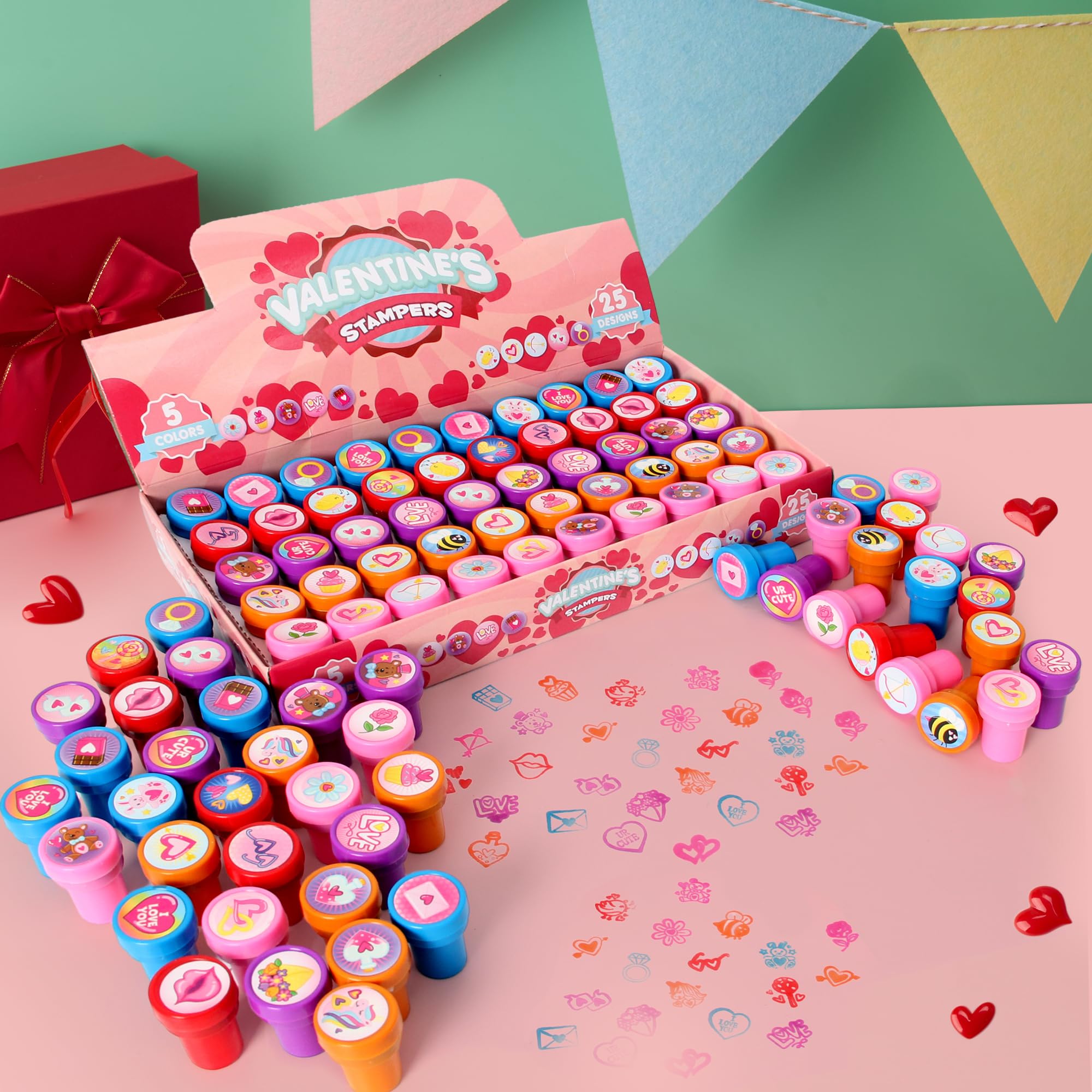 Amazon.com: JOYIN 50 Pcs Valentines Day Arts and Crafts Stamper