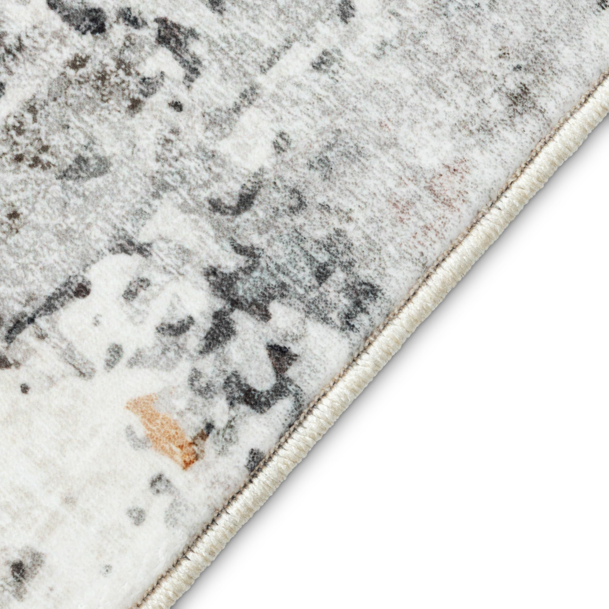 TAPISO Bari Tapis Motif Abstrait Effet Usé Estompé Noir Gris Multicolore Orange - Tapis Imprimé avec Antidérapant Salon Chambre Design Moderne Öko-Tex 160 x 230 cm