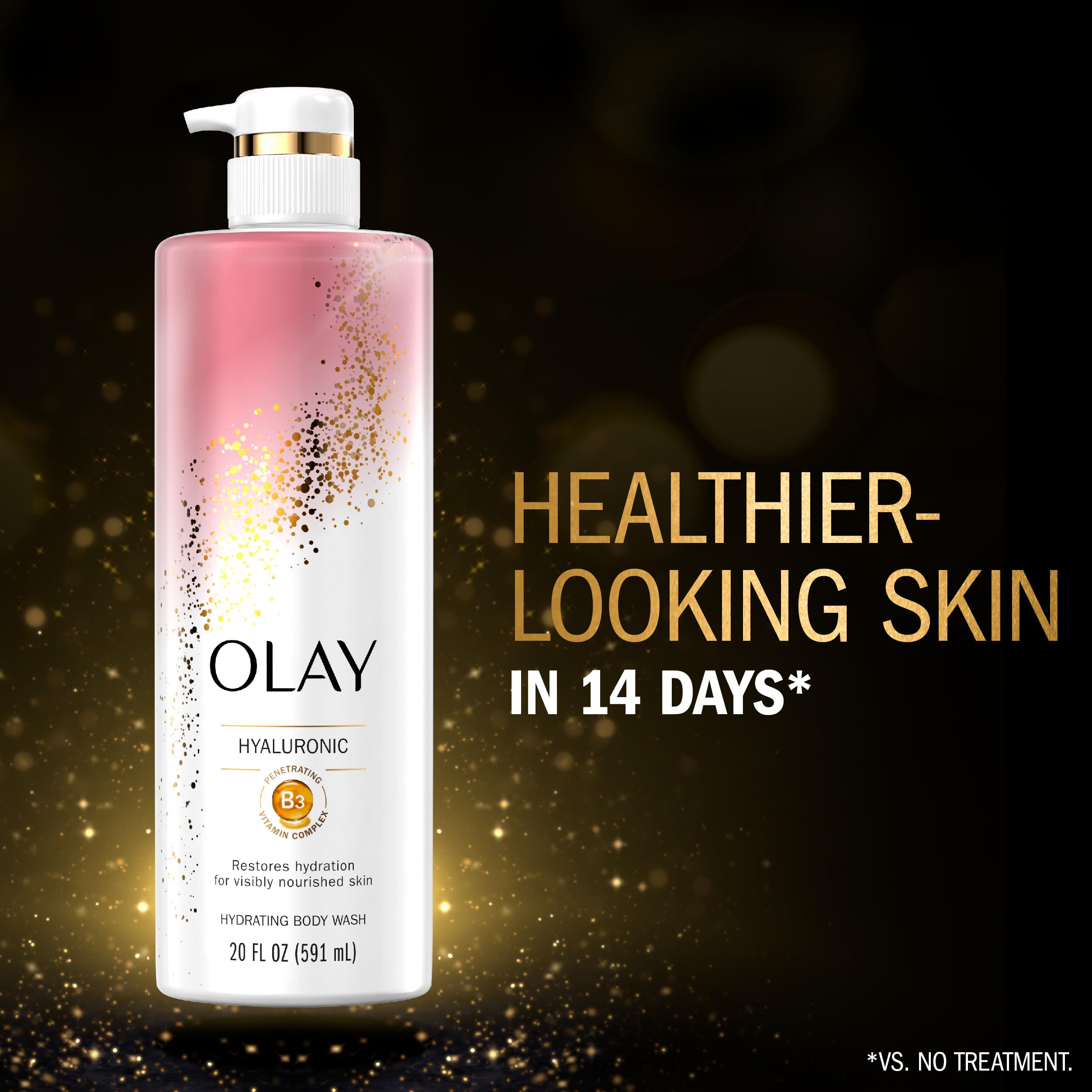 Olay Body Wash for Women Intensely Hydrating, Hyaluronic Acid Serum Complex, Renews Moisture, Free of Parabens & Phthalates - Image 4
