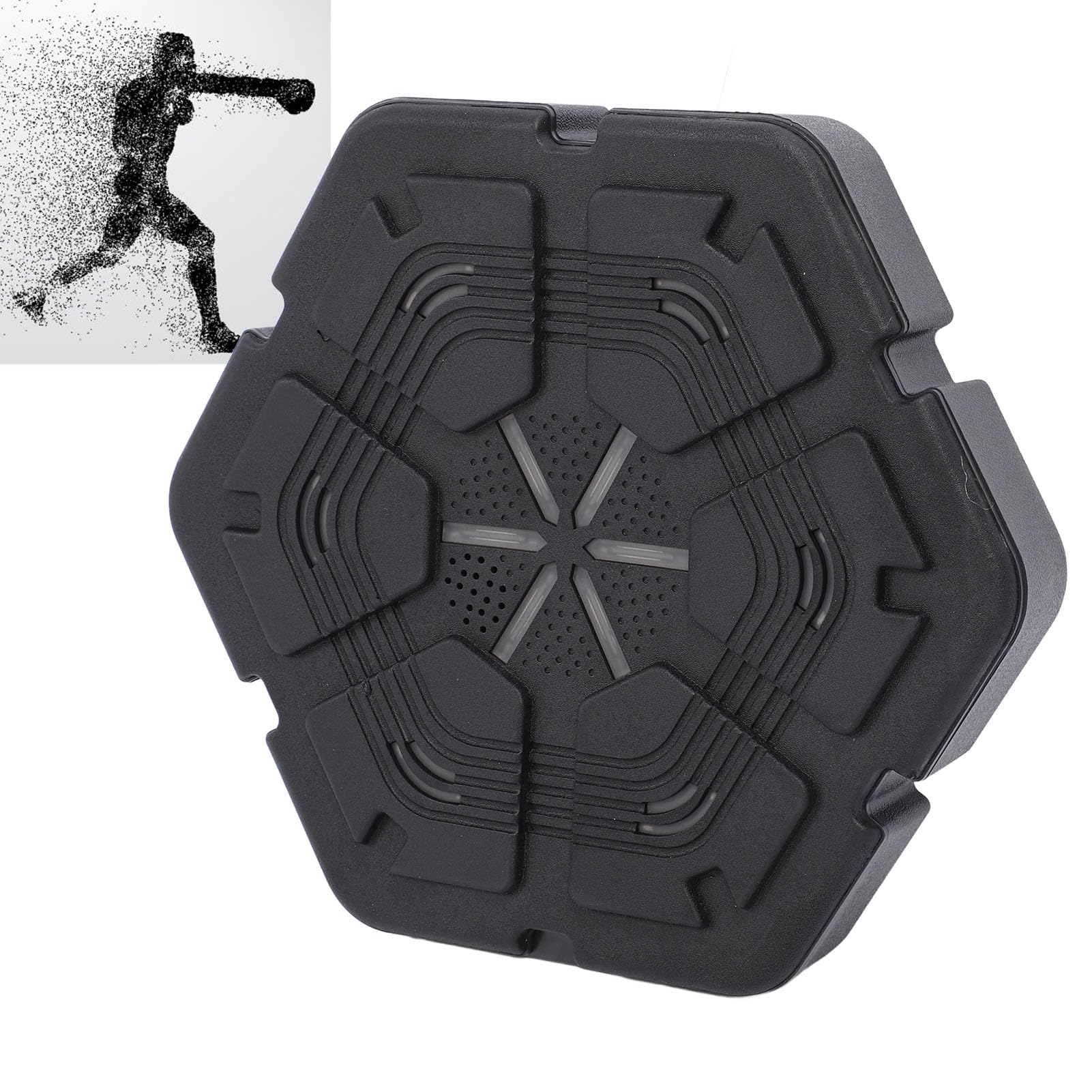 Alomejor Máquina de Boxeo con Música Inteligente, Pantalla LED, Entrenamiento de Objetivo de Boxeo Electrónico Montado en la Pared para Entrenamiento de Calidad en el Gimnasio en Casa