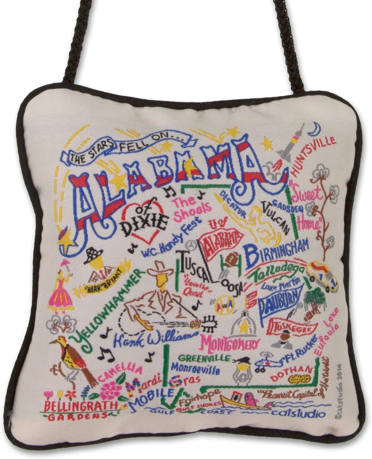 catstudio Alabama Mini Pillow Christmas Ornament | Wonderful and Decor