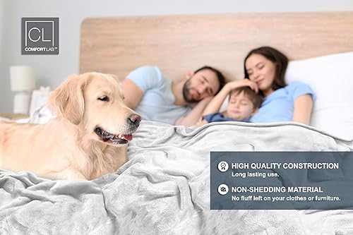 Miniatura 4 de Comfort Lab Manta de cama de franela de felpa, suave, ligera, manta de forro polar para sofá, cama y decoración del hogar, manta de cama de forro