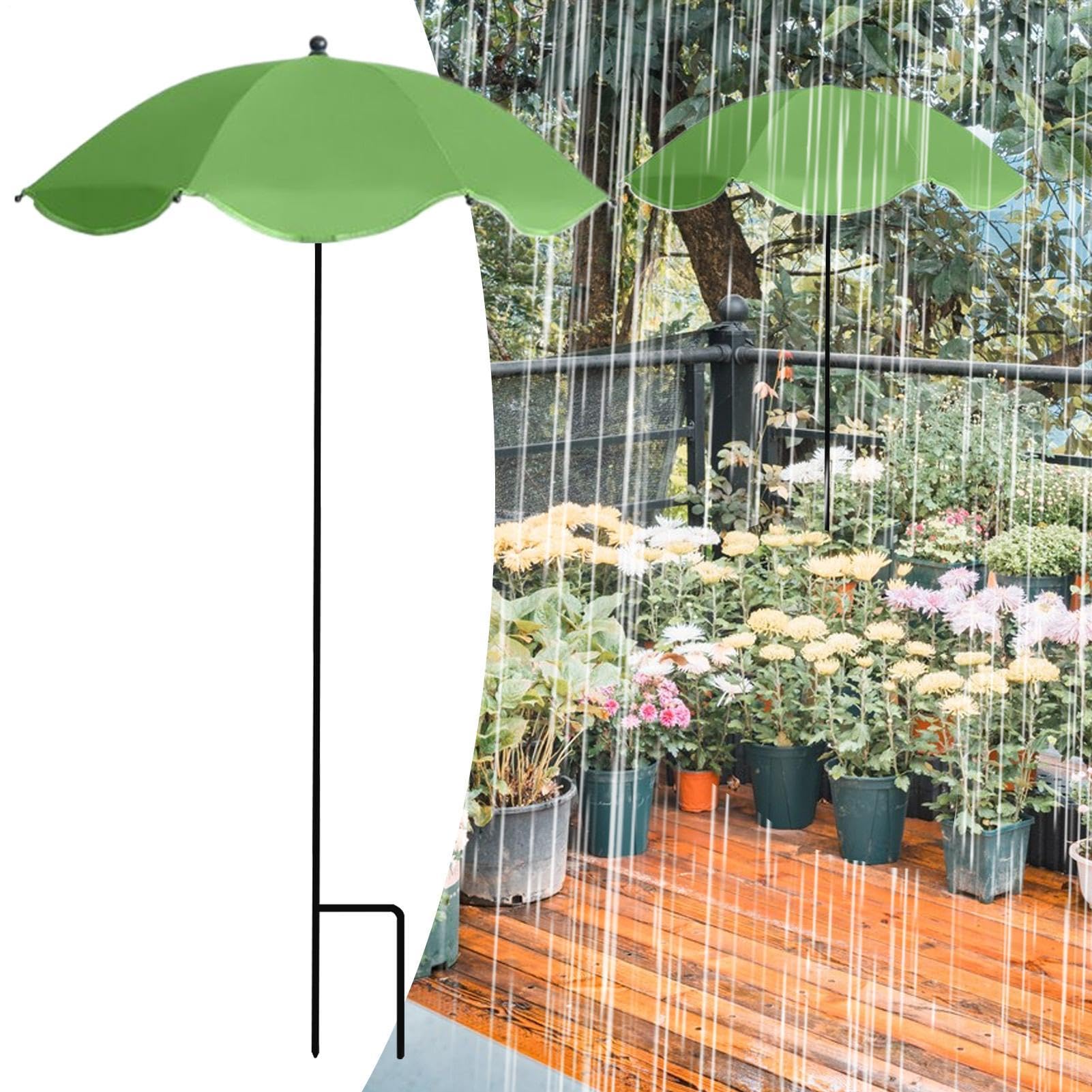 Estaca paraguas planta arenosas | Plantas para sombrilla sombra | Protección UV Plántulas Sombras Paragua Estacas | Paraguas protección solar para plantas aire libre ajustables accesorios para balcón