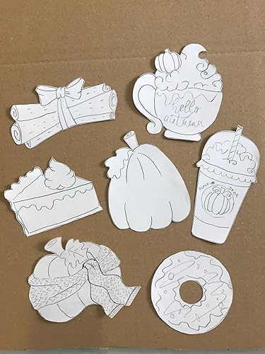 Miniatura 6 de LILIAO Janka - Juego de cortadores de galletas de otoñootoño, 8 piezas, calabaza, calabaza con leche, rebanada de pastel, donas, calabaza alta y