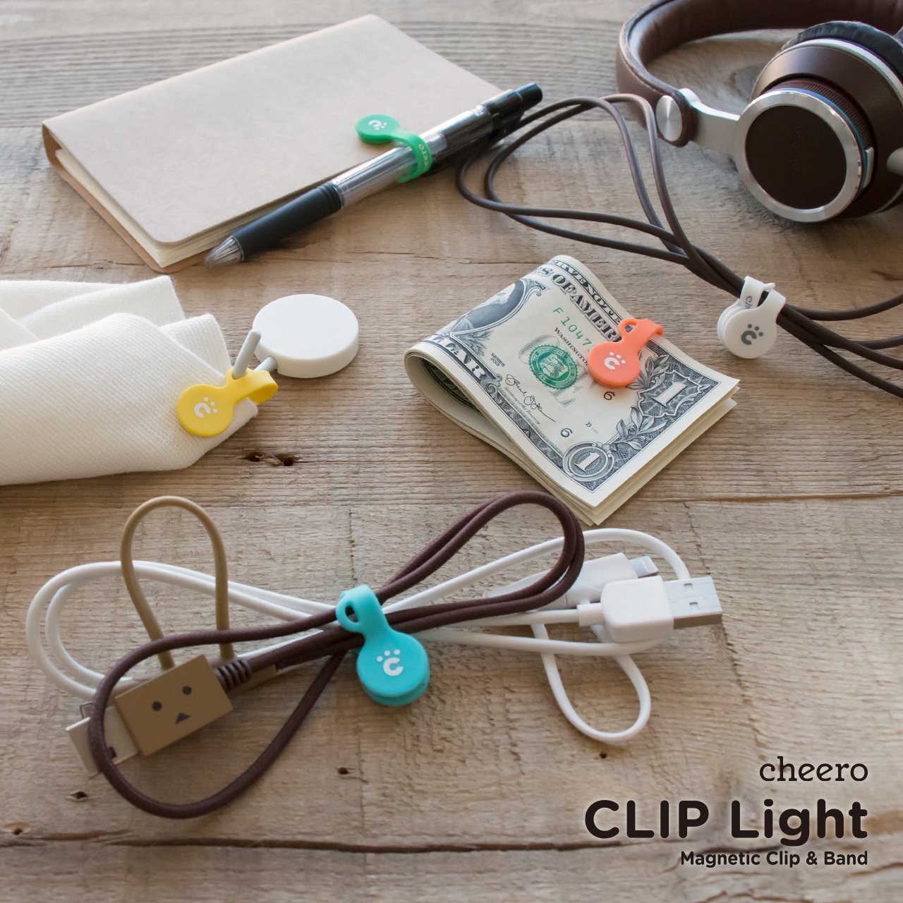 Amazon | cheero CLIP Light (5色セット) 万能 クリップ CHE-318-SET